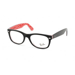 lunettes de vue ray ban rx 5184 noir imprimé rouge 2479