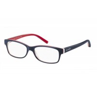 lunettes de vue tommy hilfiger th1018 bleu, blanc et rouge unn